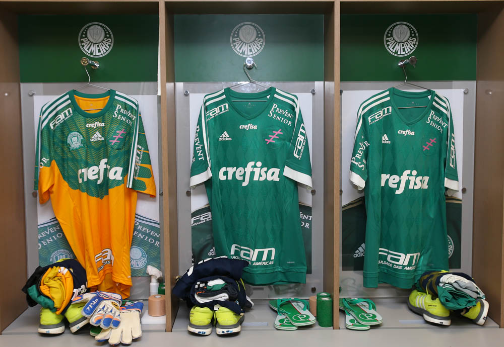 SÃO PAULO, SP - 14.10.2015: PALMEIRAS X PONTE PRETA - O jogador , da SE Palmeiras, prepara-se para o jogo contra a equipe da AA Ponte Preta, durante partida válida pela trigésima rodada do Campeonato Brasileiro, Série A, na Arena Allianz Parque. (Foto: Cesar Greco / Fotoarena)