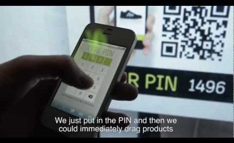 Interatividade nas compras com Adidas