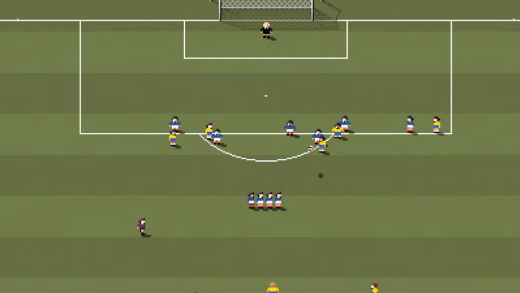 O clássico gol de falta de Roberto Carlos na França: agora em 8 bits