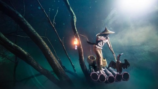 Ballantine’s recria “O pescador chinês” a 30 metros de profundidade