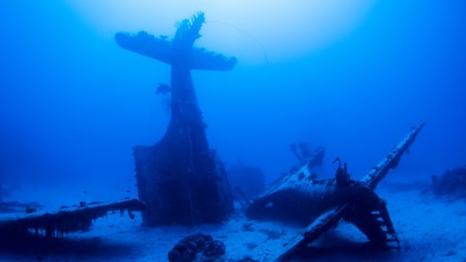 Como estão os aviões submersos derrubados na II Guerra Mundial?