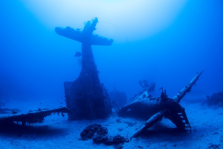 Como estão os aviões submersos derrubados na II Guerra Mundial?