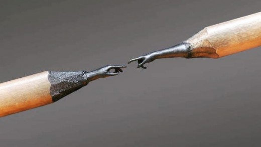 Fazendo arte (literalmente) na ponta do lápis