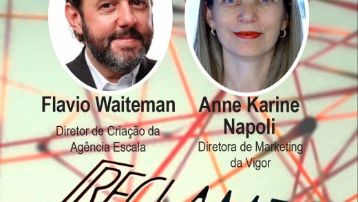Reclame no Rádio: Anne Napoli, diretora de marketing da Vigor; e Flavio Waiteman, diretor de criação da Agência Escala