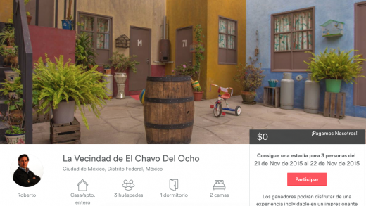 Famosa vila do Chaves disponível no Airbnb!