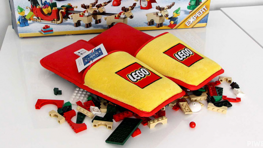 Chinelos Anti-Lego para proteger seus pés