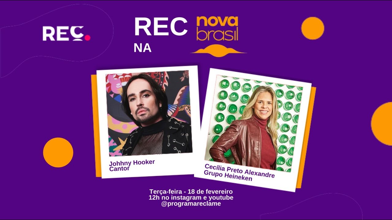 REC na Novabrasil – Johnny Hooker e Cecília Preto Alexandre
